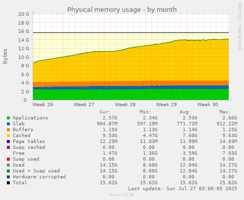 Physical memory usage