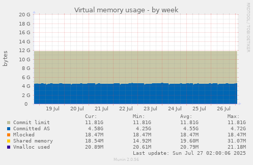 Virtual memory usage
